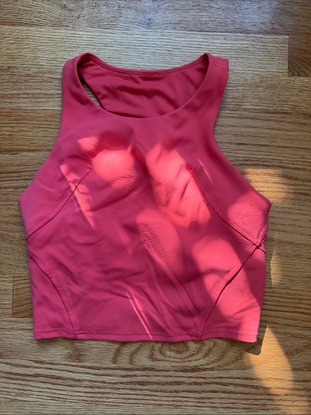 lululemon athletica Pink High-Neck Cropped Tank Top